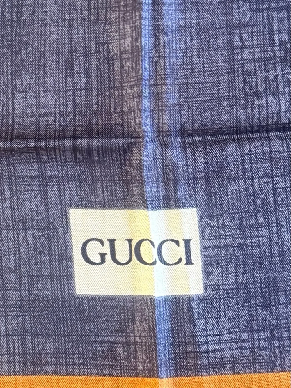 RARE Vintage Gucci Silk Scarf Geometric Rose Colorblock Carré 34